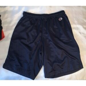 Champion Authentic Mesh Shorts Men Navy Med Stretch Waist Athletic Basketball 10